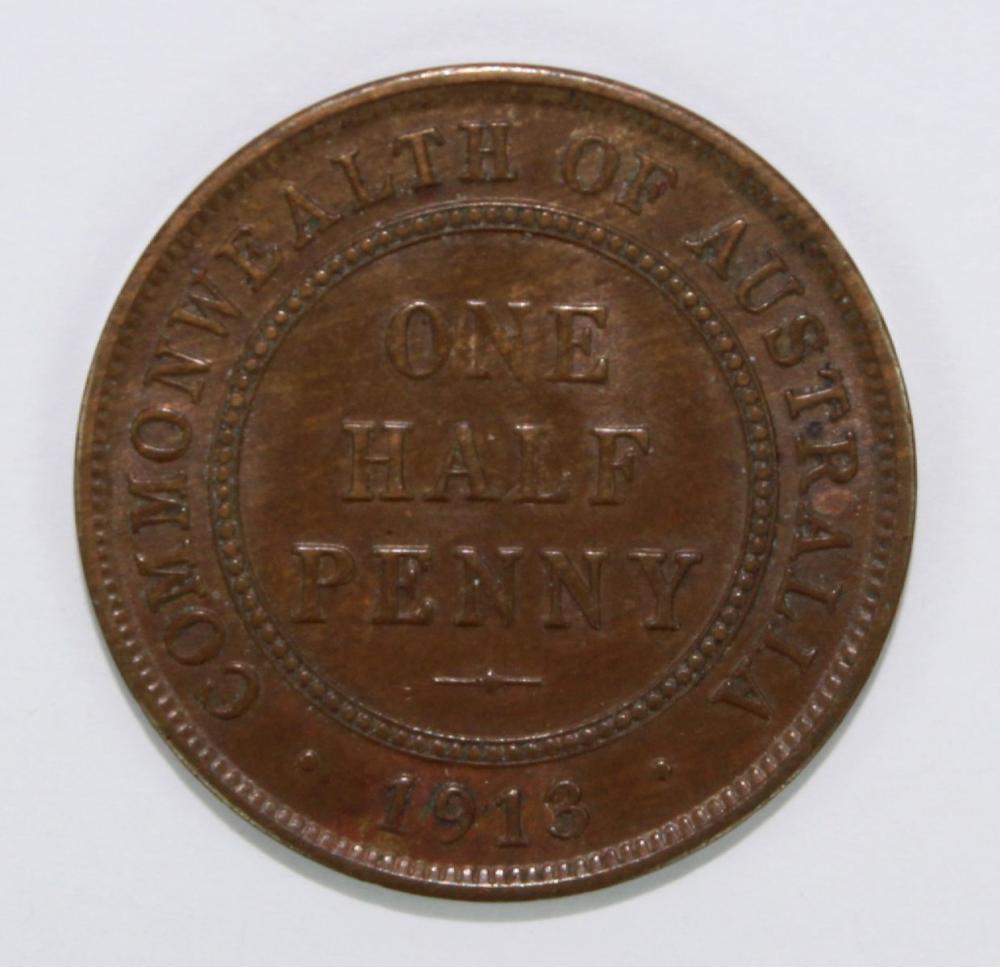 Australia 1913 Halfpenny, v... image