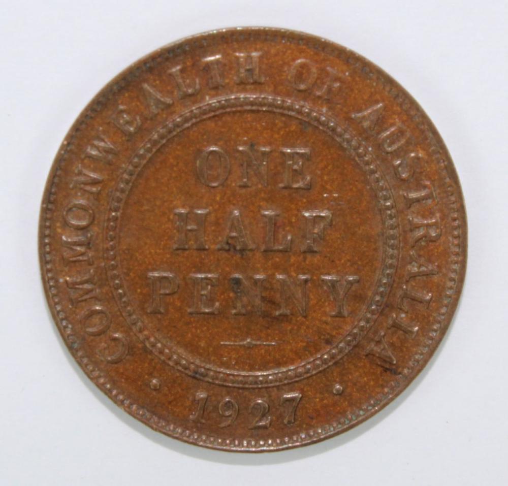 Australia 1927 Halfpenny, v... image