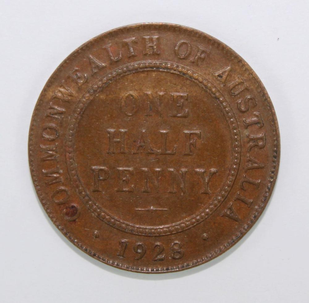 Australia 1928 Halfpenny, v... image