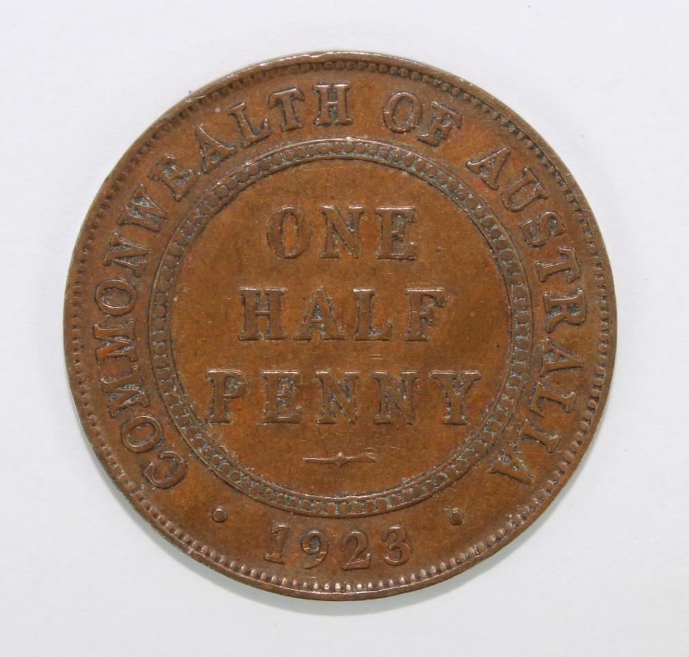 Australia 1923 Halfpenny, a... image