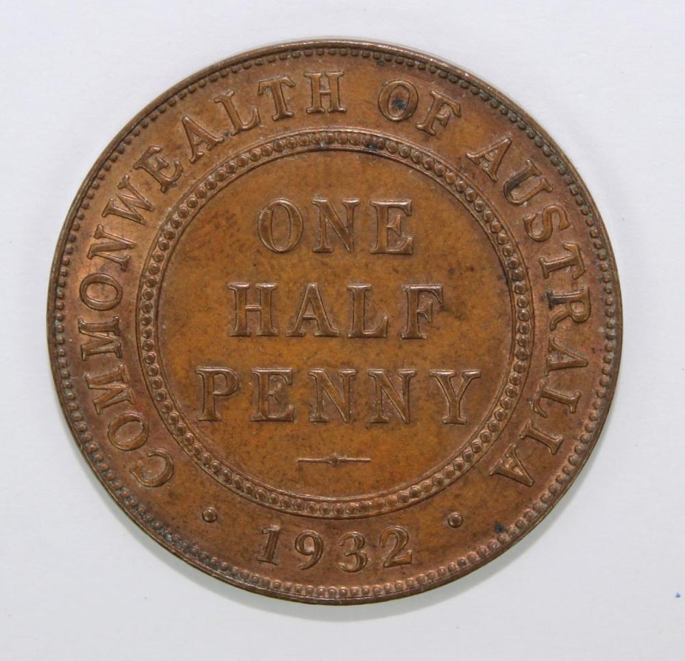 Australia 1932 Halfpenny, U... image