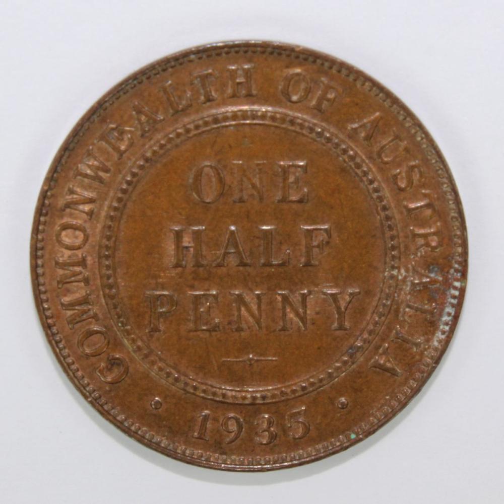 Australia 1935 Halfpenny, U... image