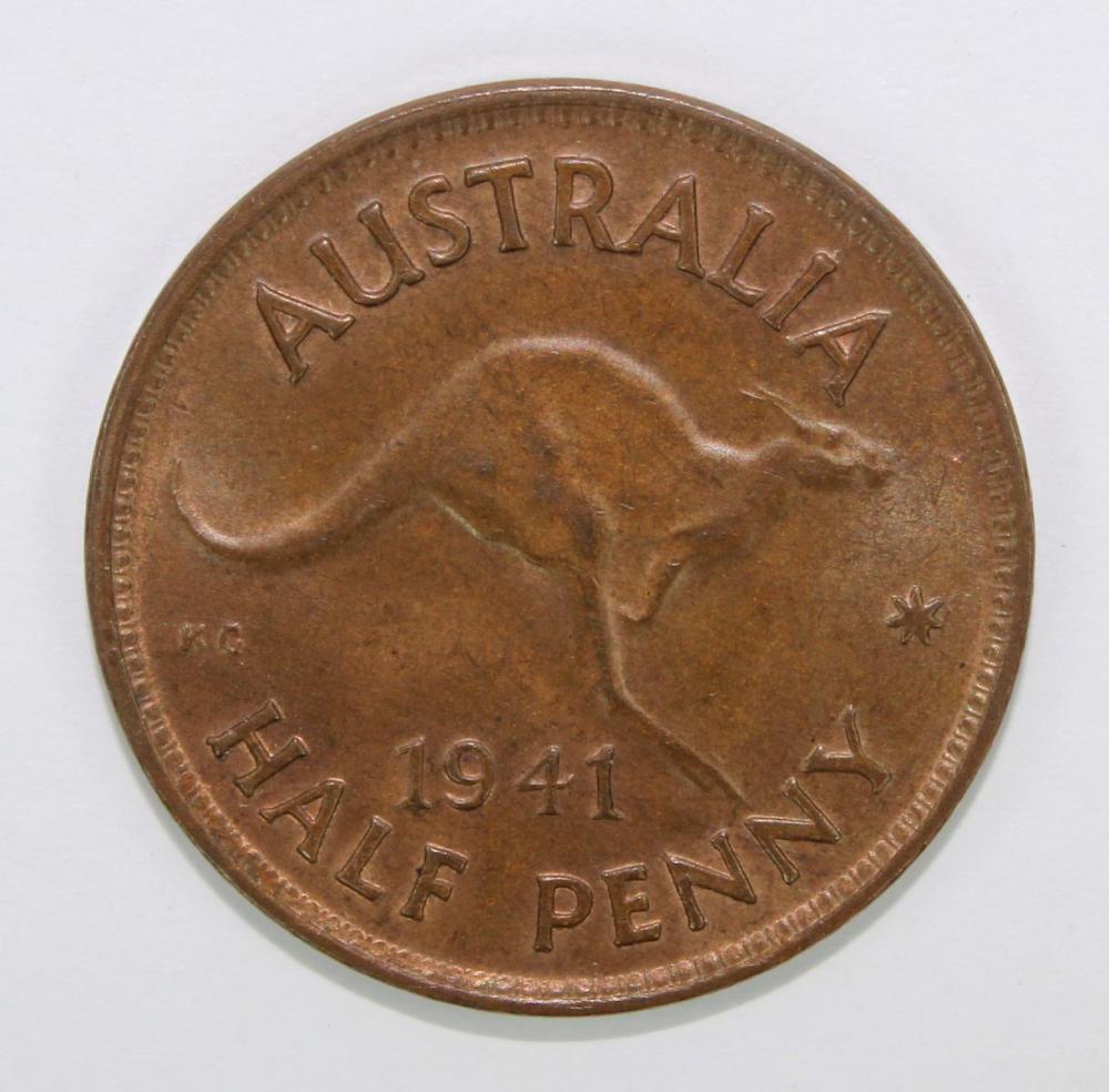 Australia 1941 Halfpenny, U... image