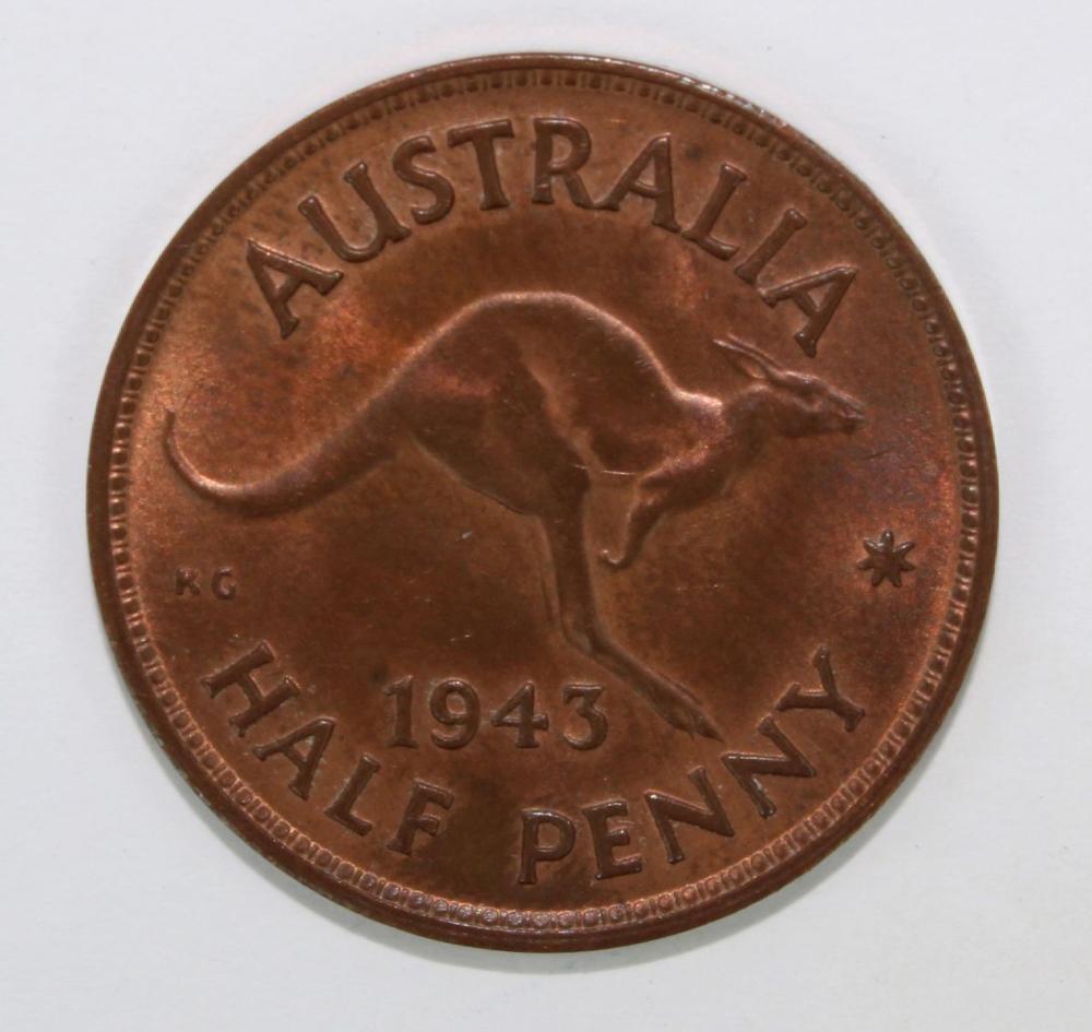 Australia 1943 (M) Halfpenn... image