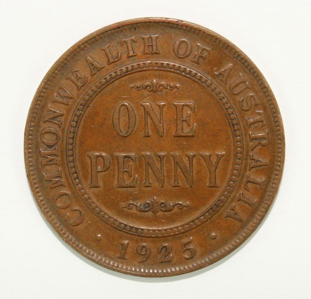 Australia 1925 Penny, about... image