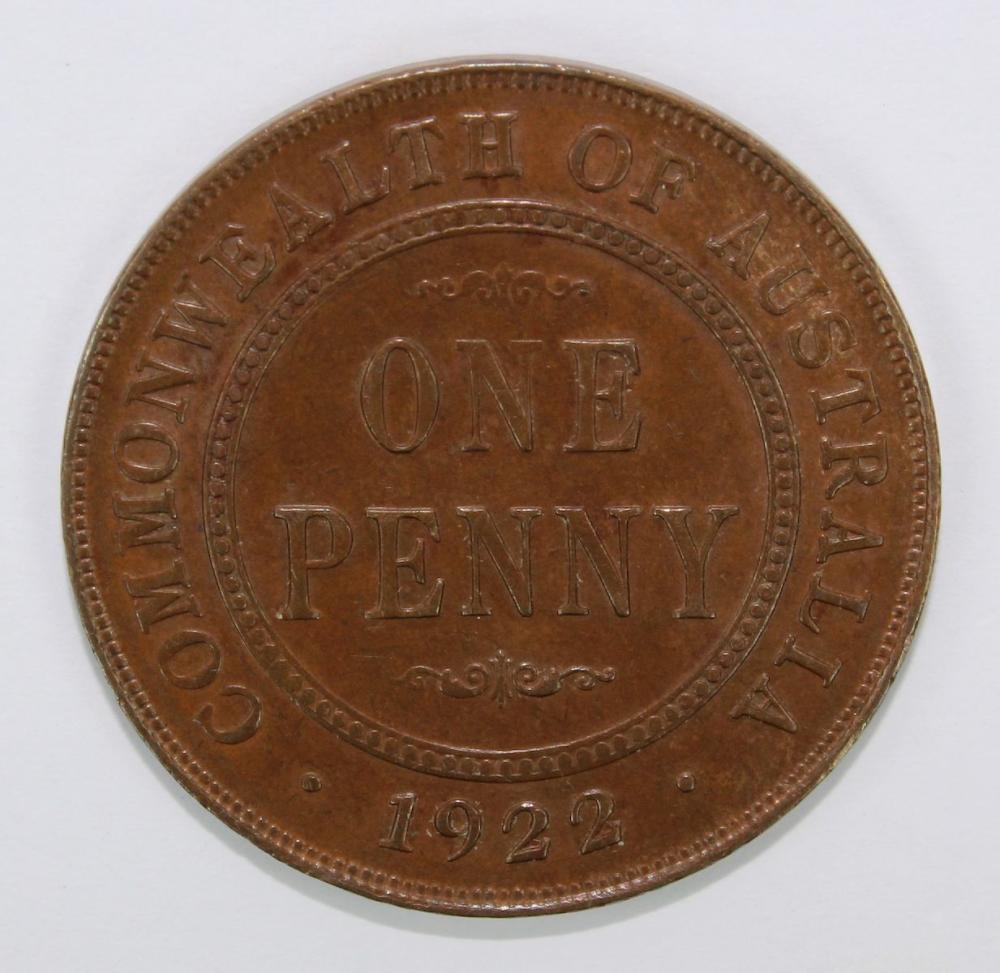 Australia 1922 Penny, virtu... image