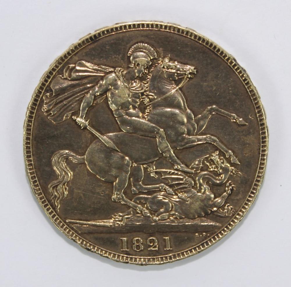 Great Britain 1821 Crown, g... image