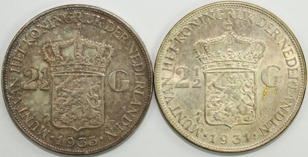 Netherlands 1933 2-1/2 Guld... image