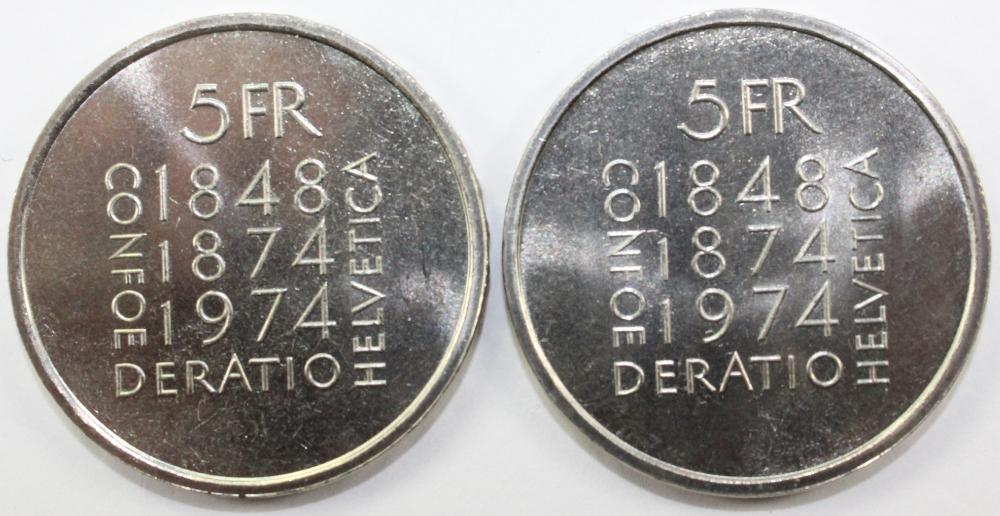 Switzerland 1974 5 Francs, ... image