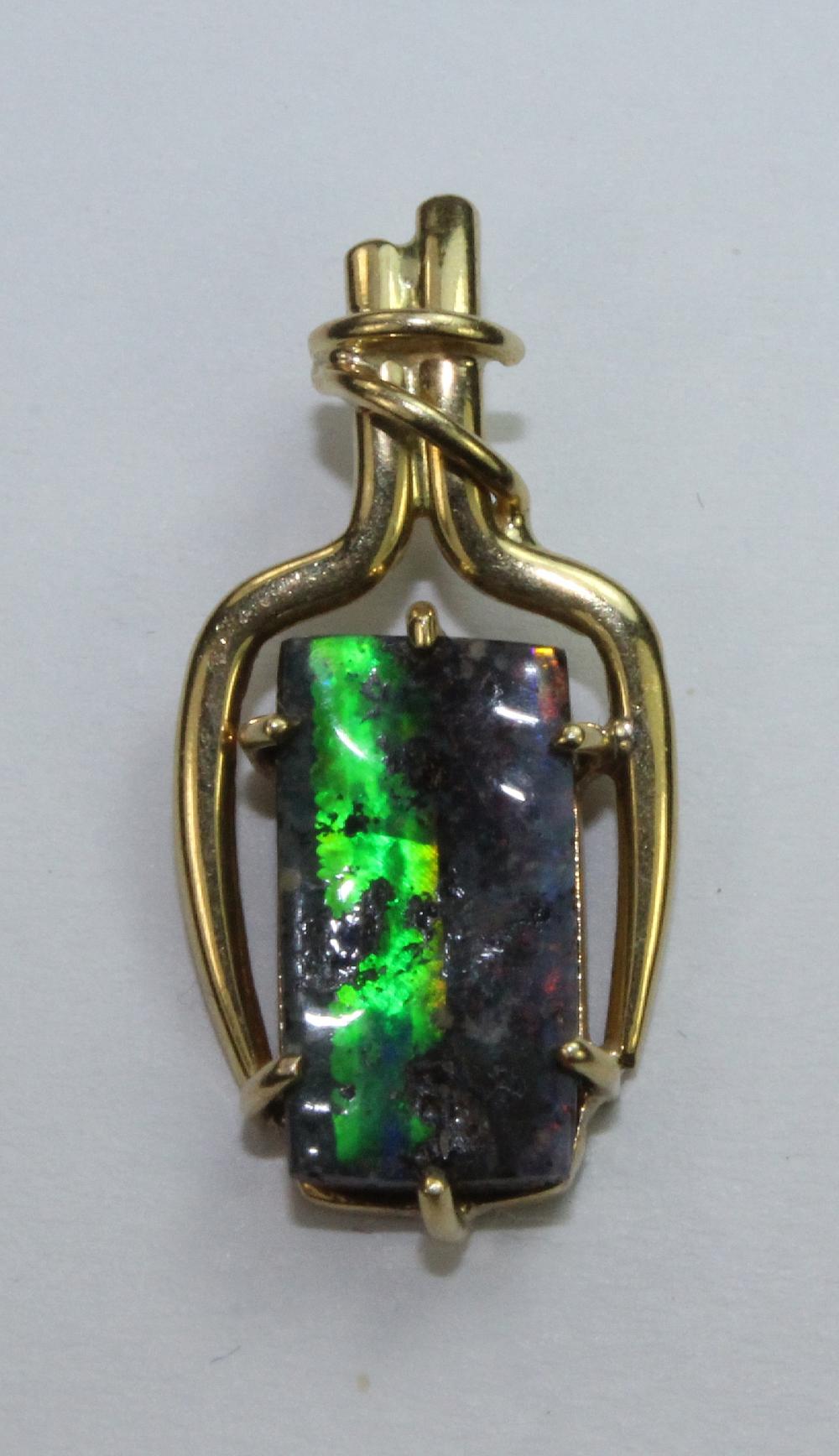 Iridescent Solid Opal Penda... image