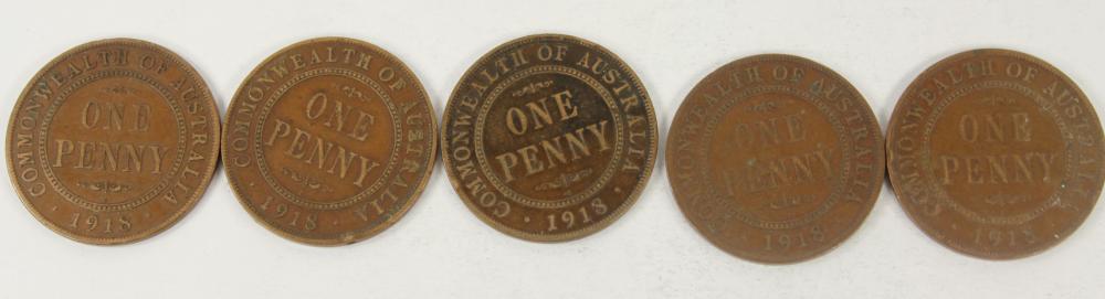 Australia 1918 Pennies, VG/... image