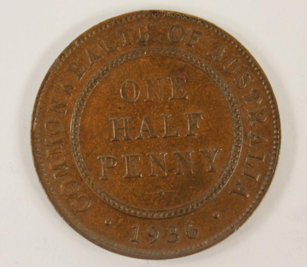 Australia 1936 Halfpenny, U... image