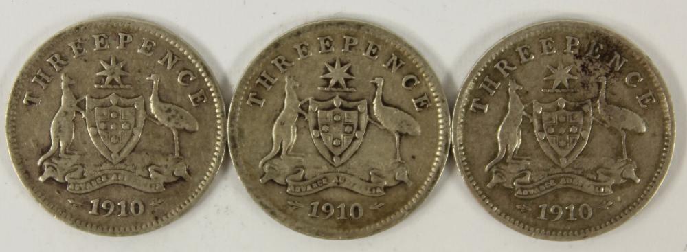 Australia 1910 Threepences,... image