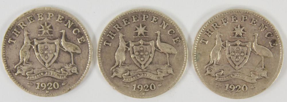 Australia 1920 (M) Threepen... image