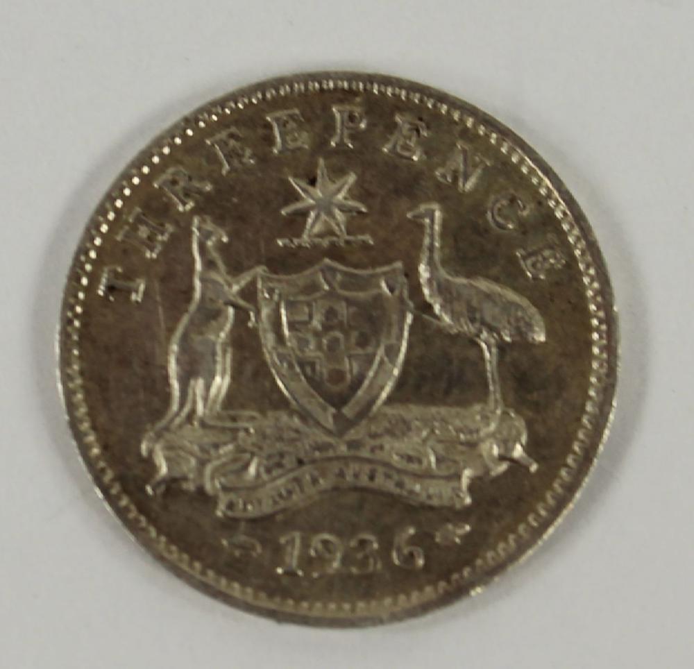 Australia 1936 Threepence, ... image