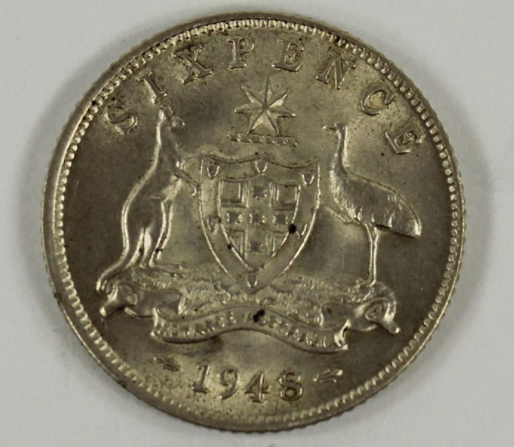 Australia 1948 Sixpence, Un... image