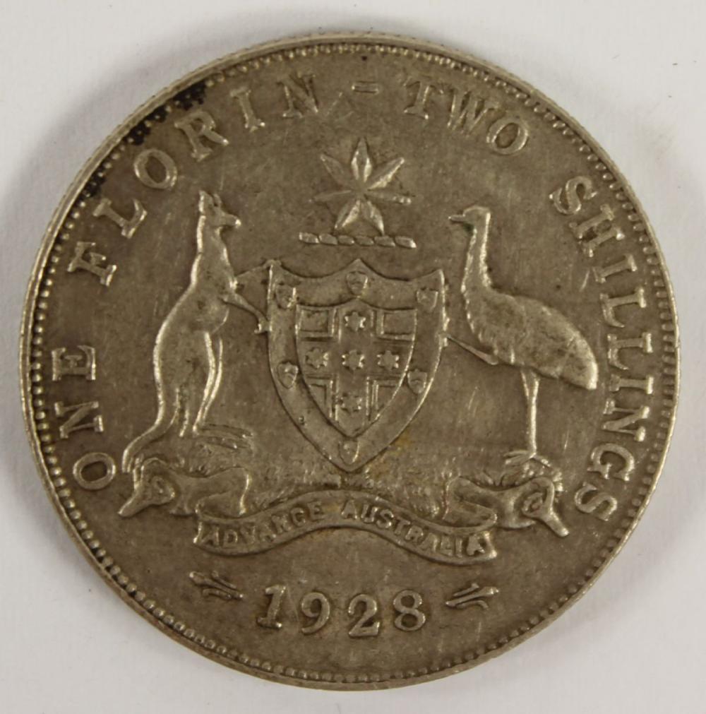 Australia 1928 Florin, abou... image