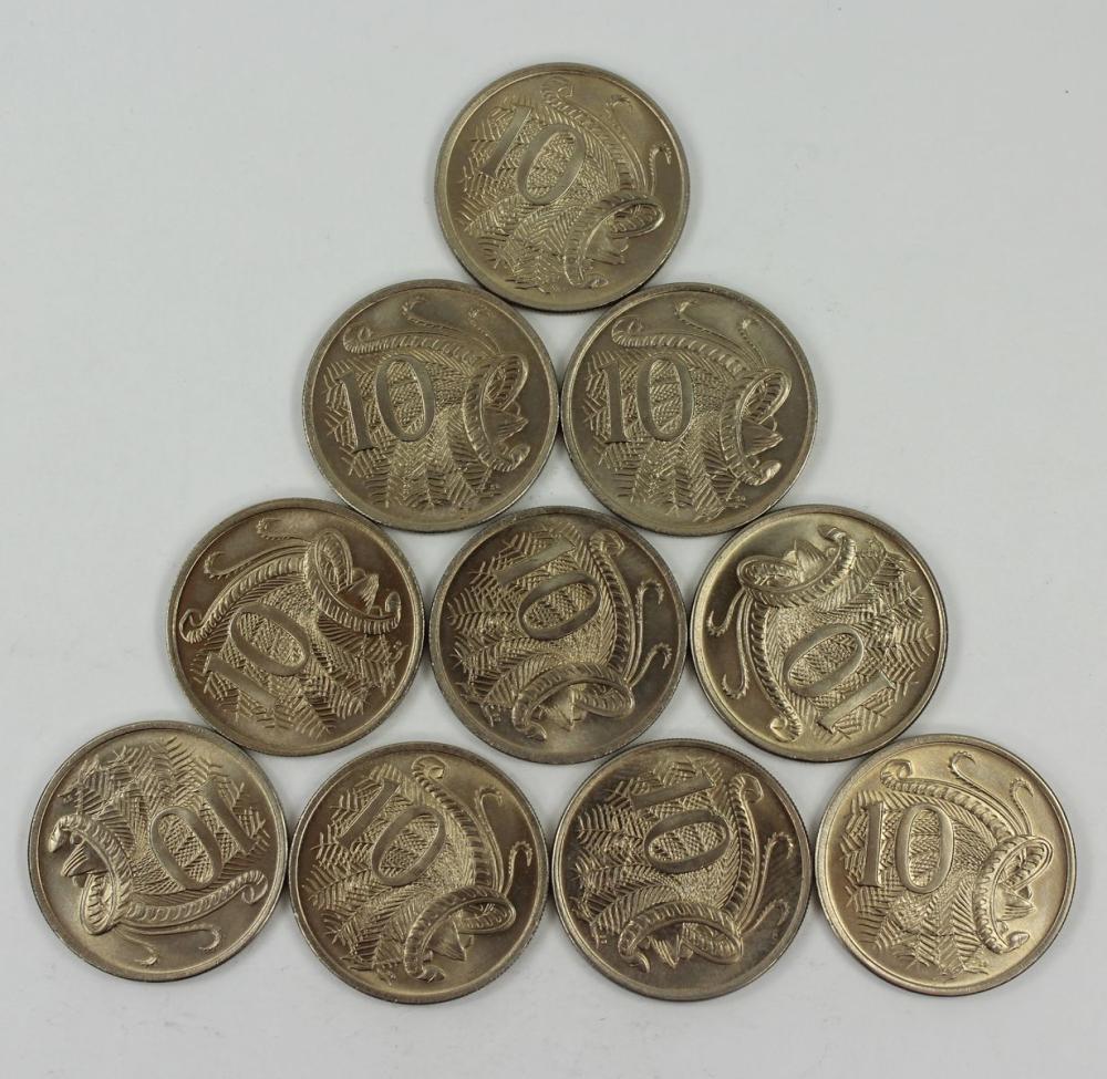 Australia 1970 Ten Cents, U... image