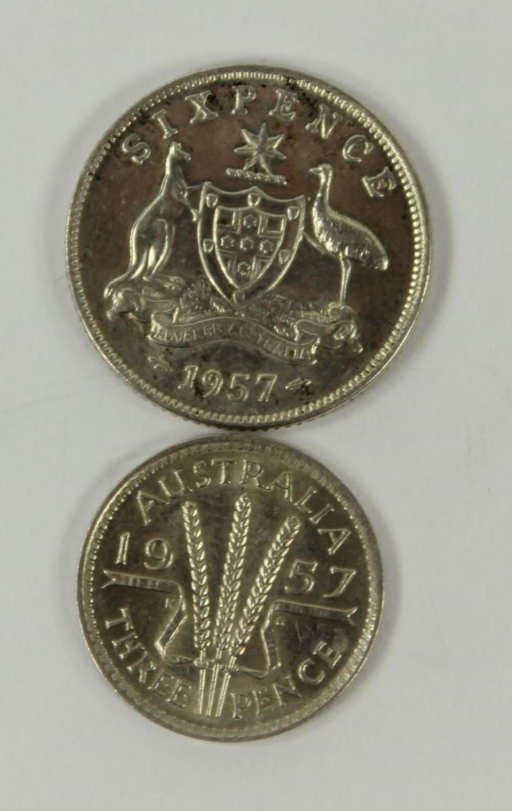 Australia 1957 Threepence &... image