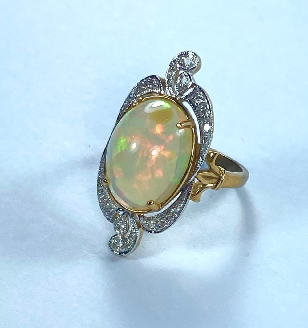 Ethiopian Cabochon Opal & D... image