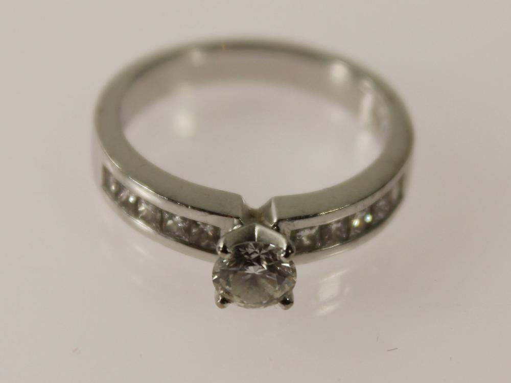 Modern Diamond Ring in 18ct... image