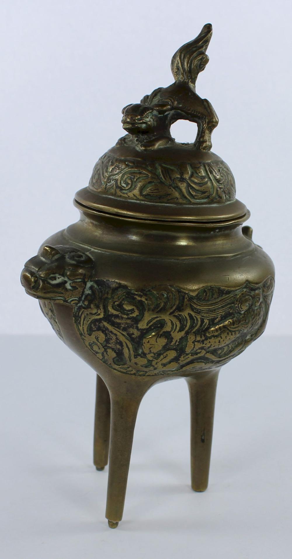 Chinese Bronze Tripod Cense... image