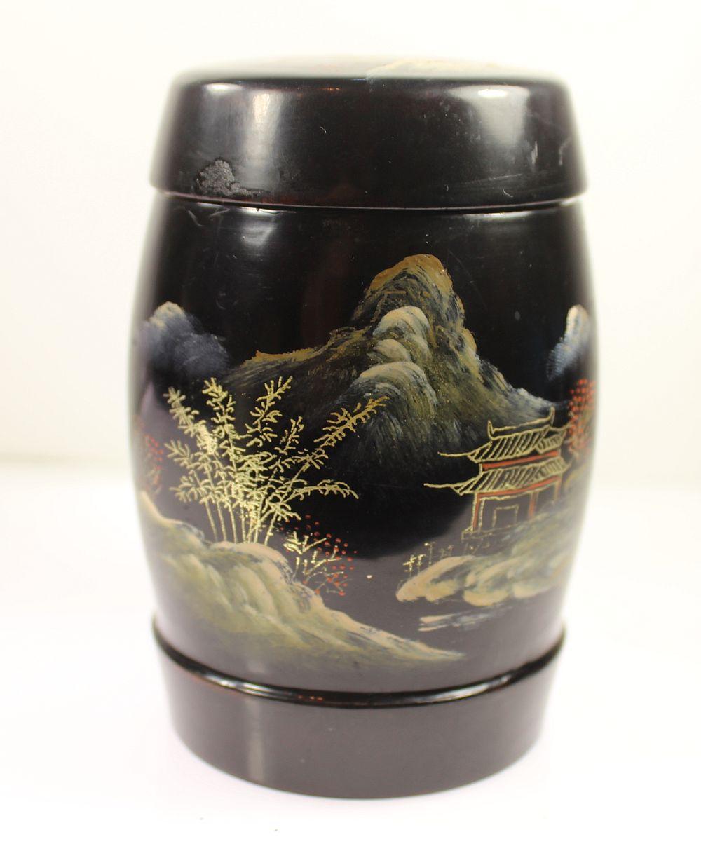 Japanese Black Lacquer Lidd... image