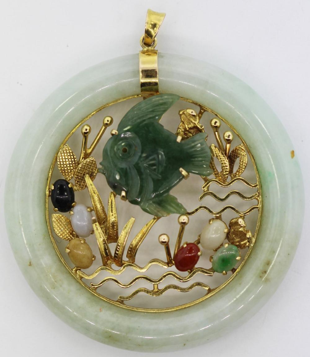 Jade Ring Pendant with inte... image