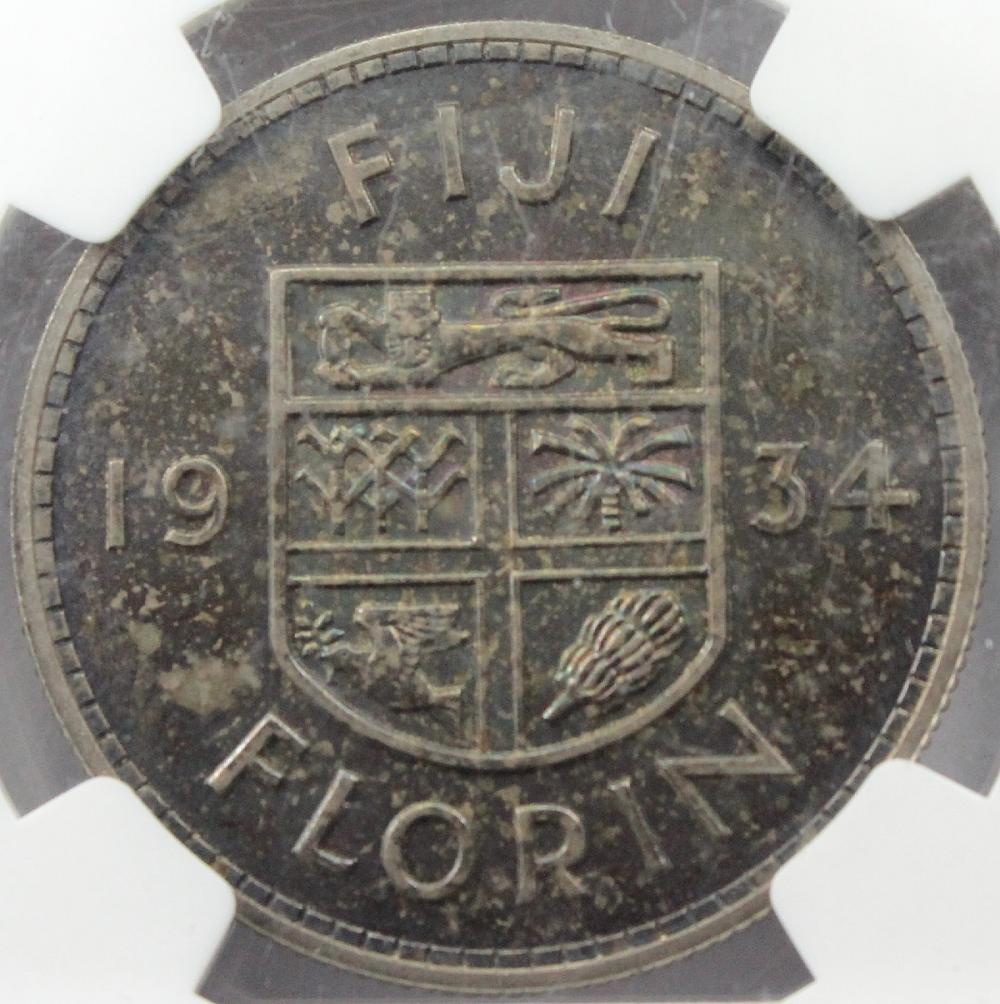 Fiji. 1934 Proof Florin, NG... image