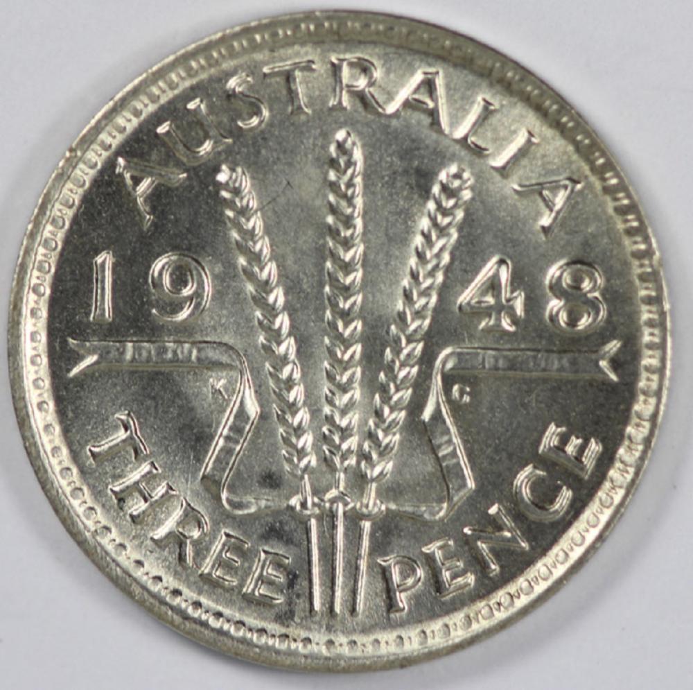 Australia. 1948 Threepence,... image