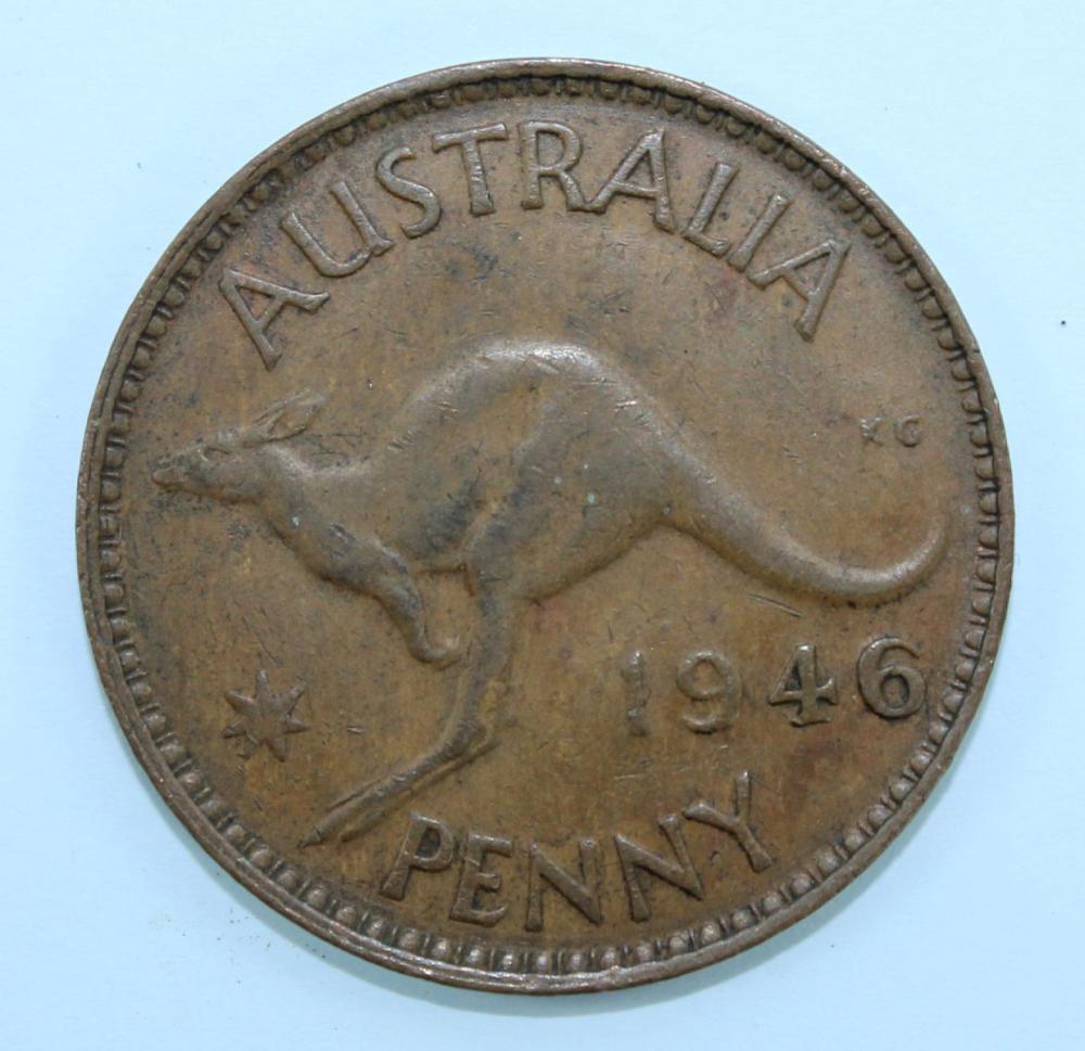 Australia 1946 Penny Coin, ... image