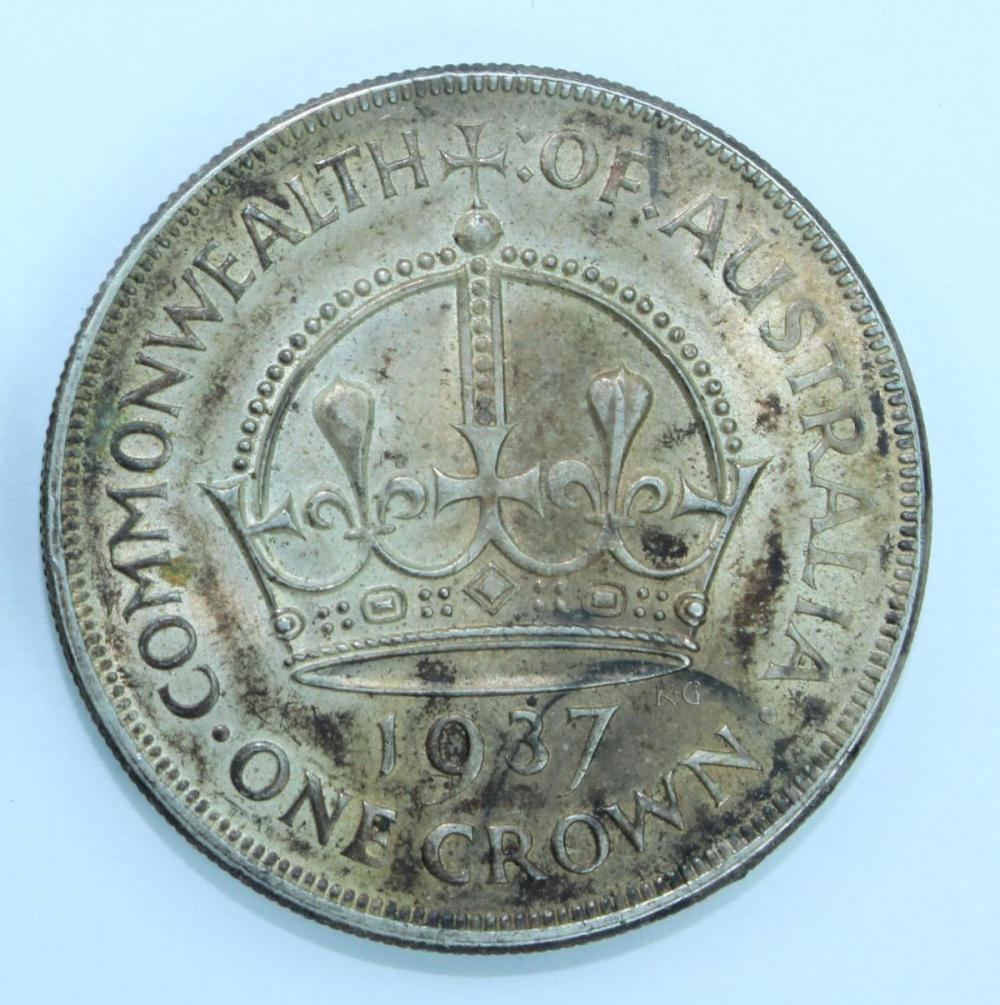 Australia 1937 Silver Crown... image