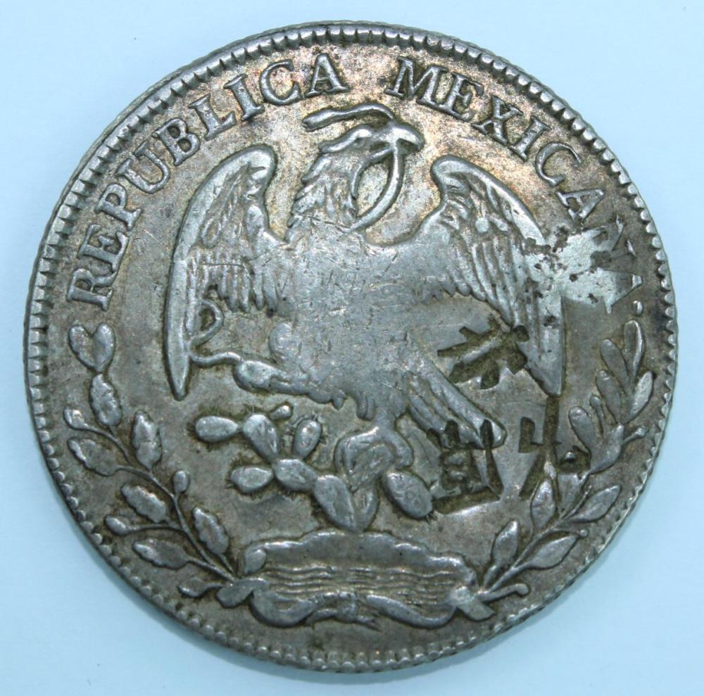 Mexico 1880 Silver 8 Reales... image