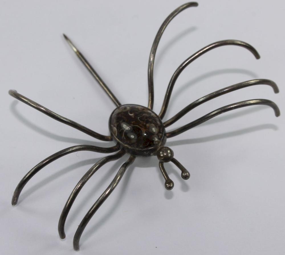 Unique Spider Brooch in Ste... image