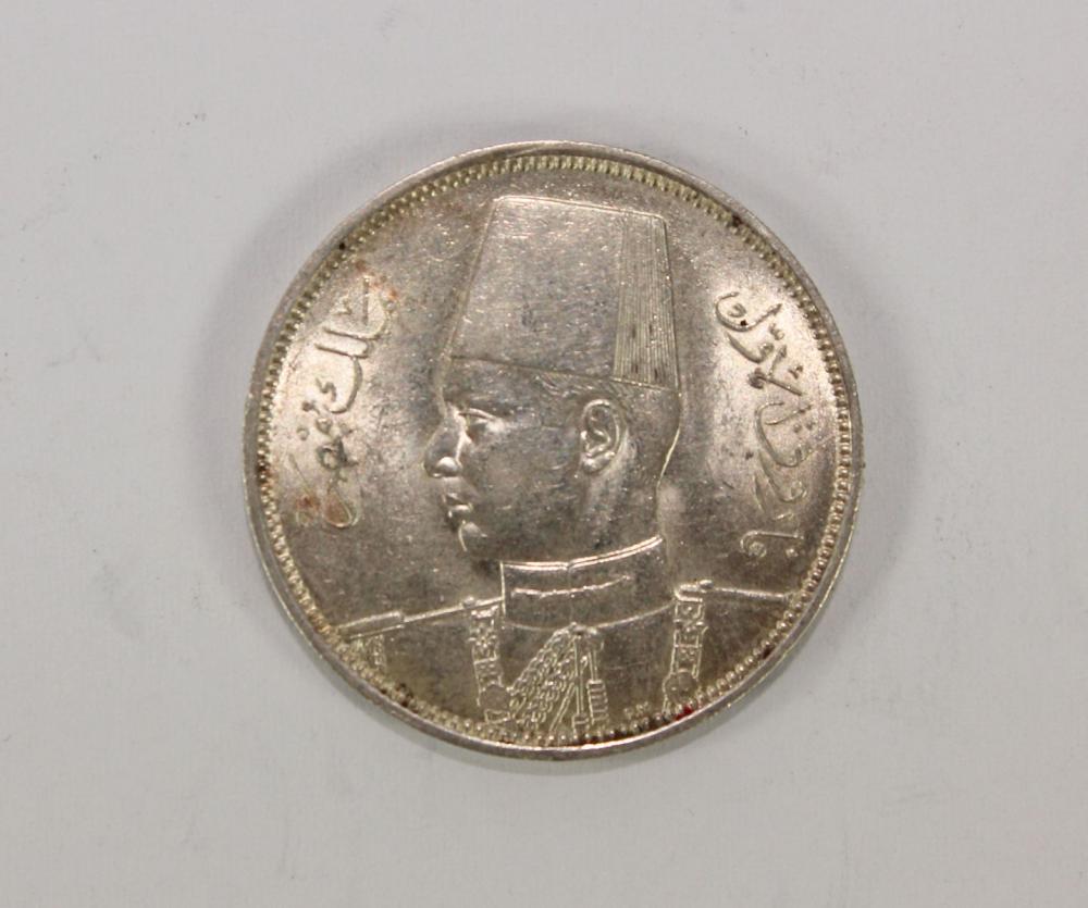 Egypt 1939 5 Silver (833) P... image