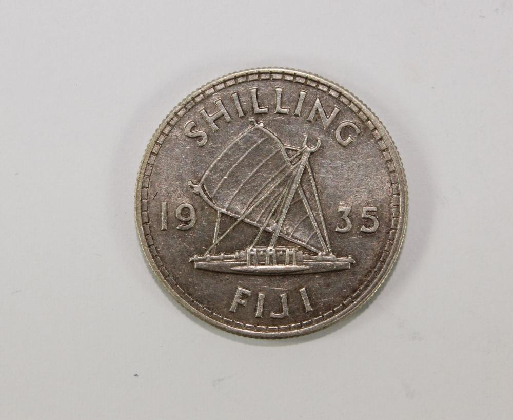 Fiji 1935 Silver (500) Shil... image