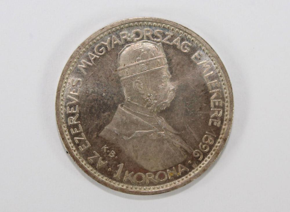 Hungary 1896 Proof Silver (... image