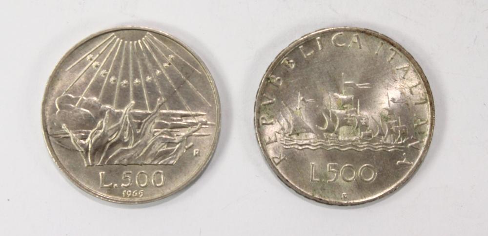 Italy 1959 & 1965 R Silver ... image