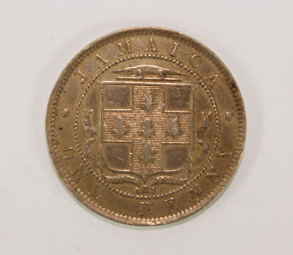 Jamaica 1897 Cu-Ni Penny, g... image