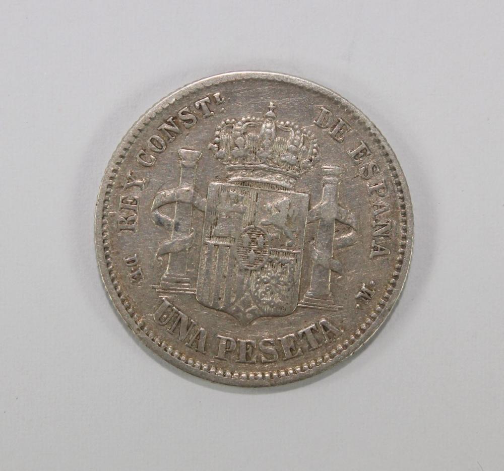 Spain 1876 Silver (835) Pes... image