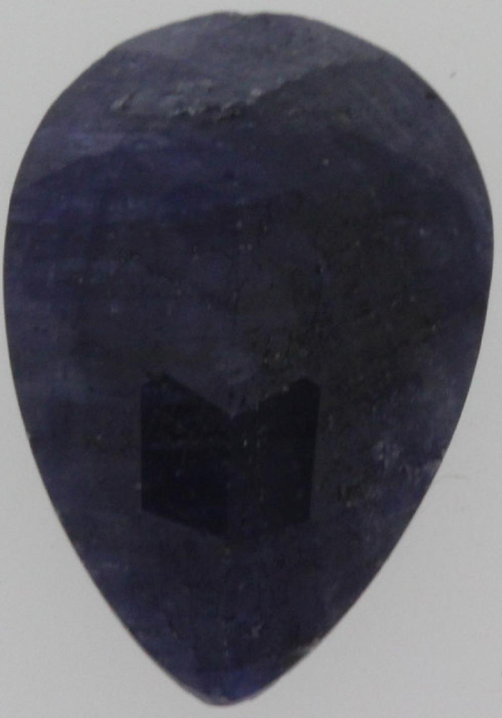 Faceted Sapphire in Tear Dr... image