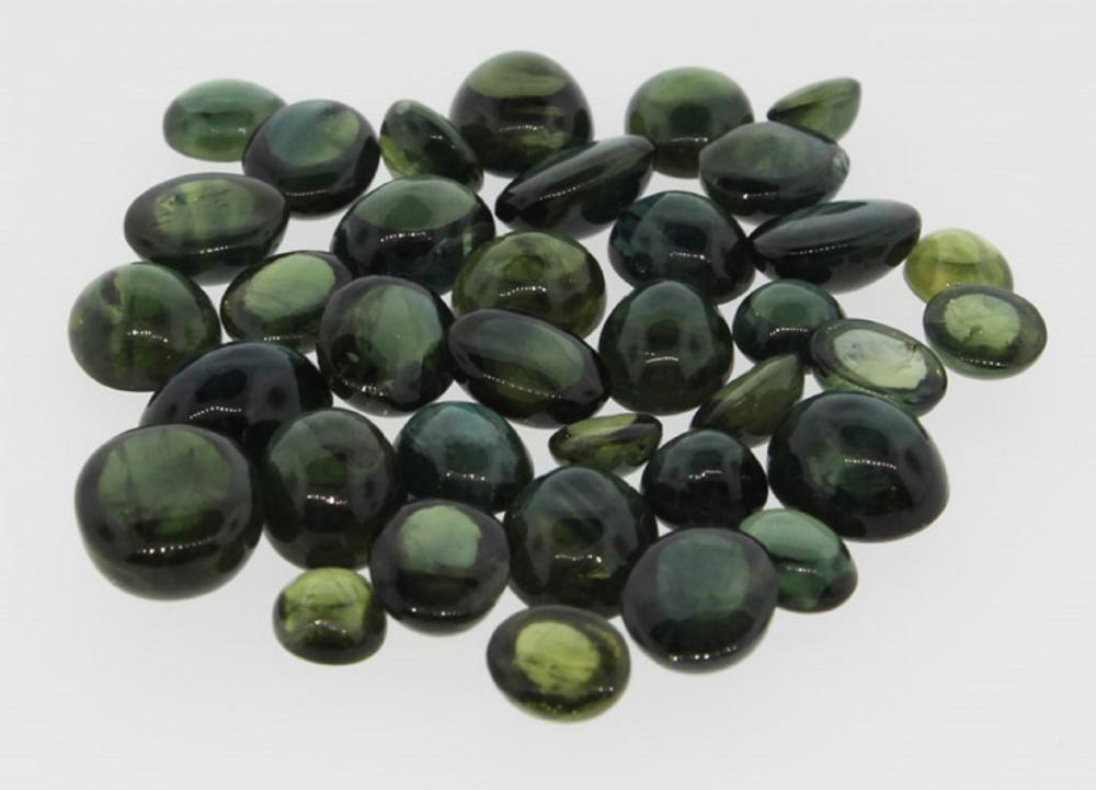 Green Cabochon Sapphires (3... image