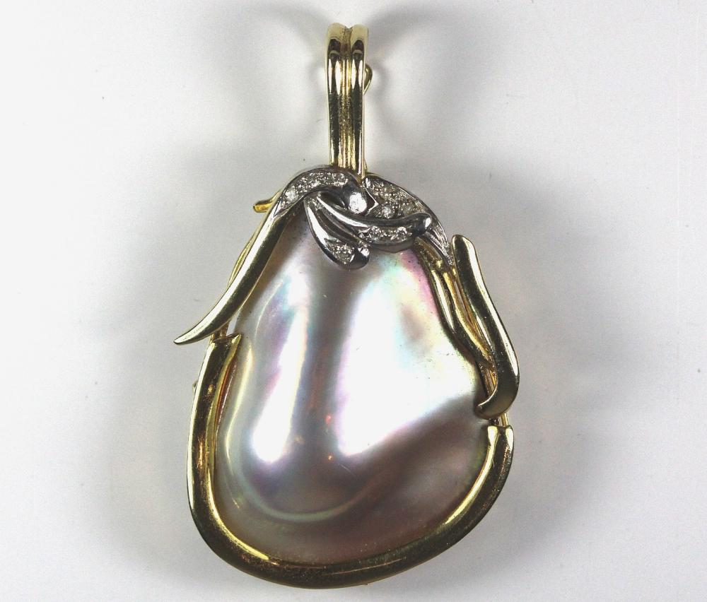 Grey Blister Pearl Pendant ... image