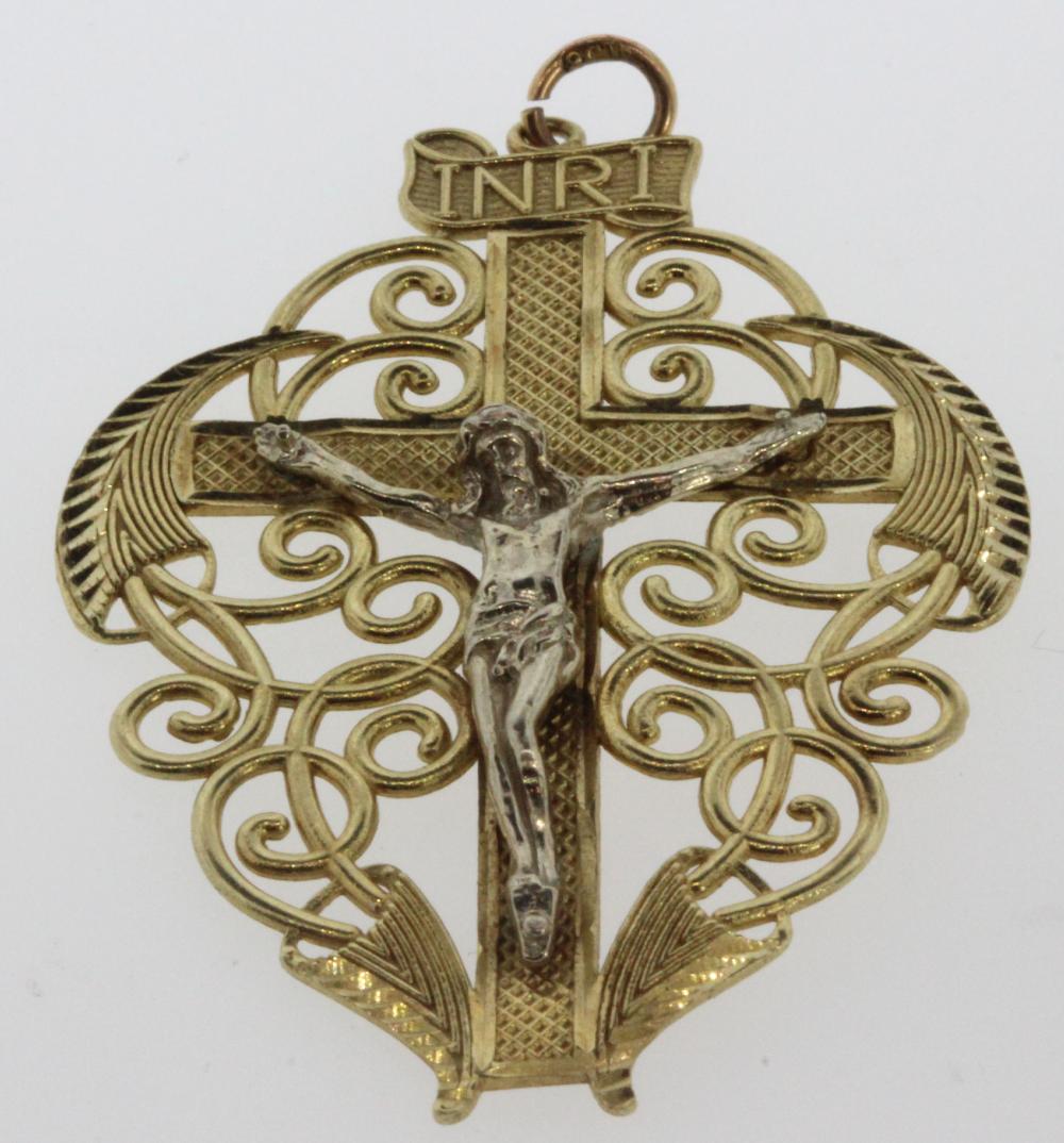 Ornate Crucifix in 10ct Gold image