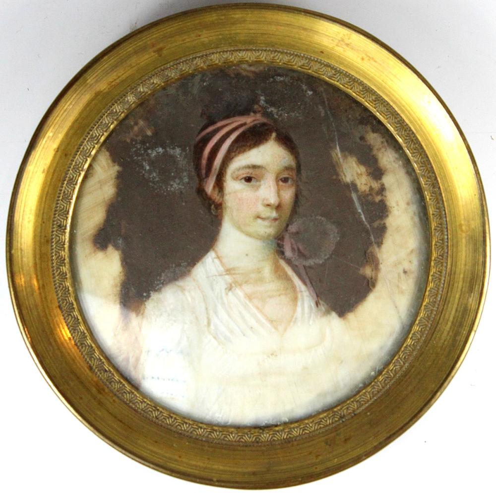 Miniature Portrait on Ivory... image