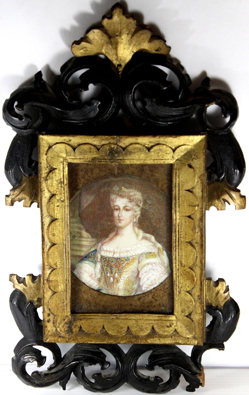 Miniature Portrait on Ivory... image