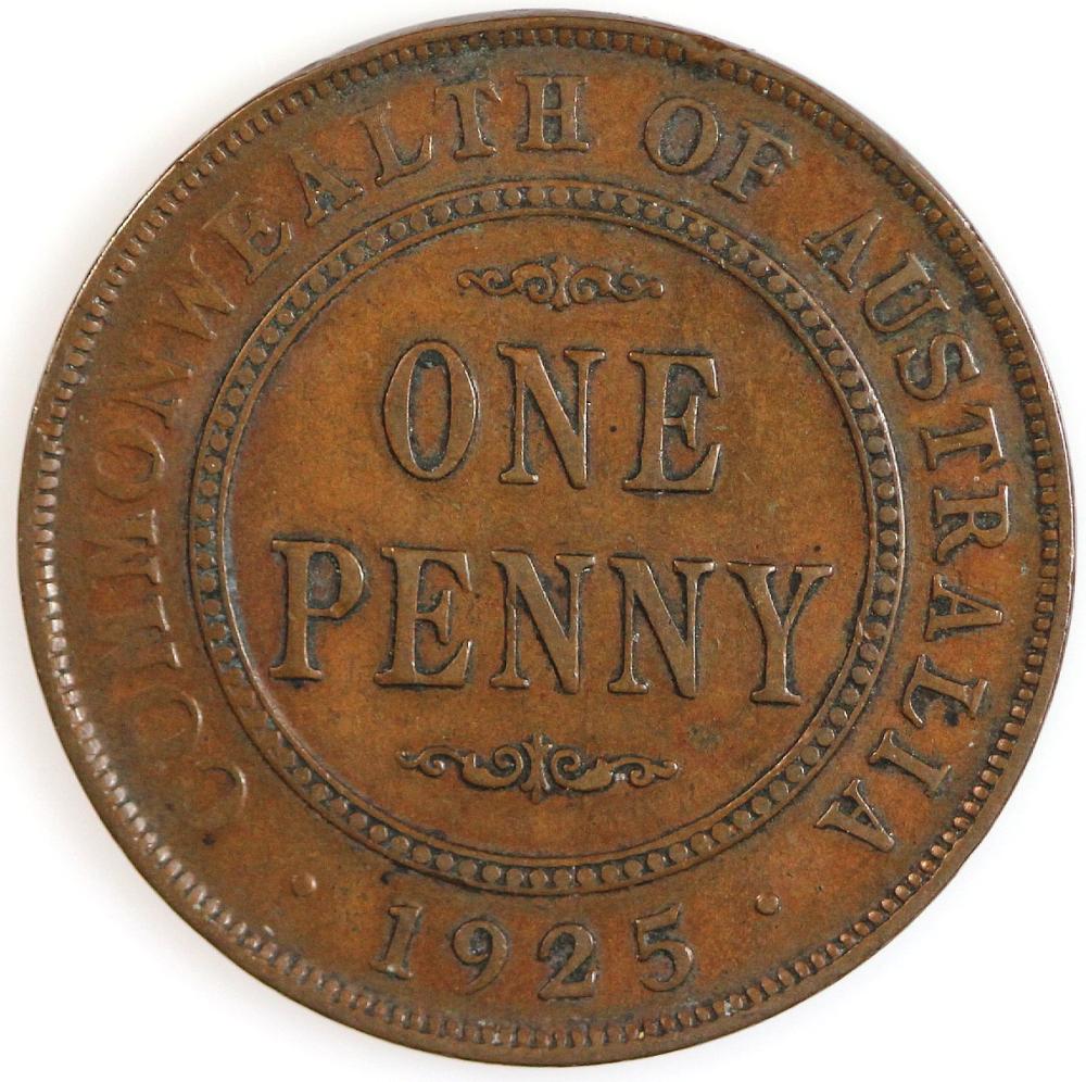 Australia. 1925 Penny, good... image