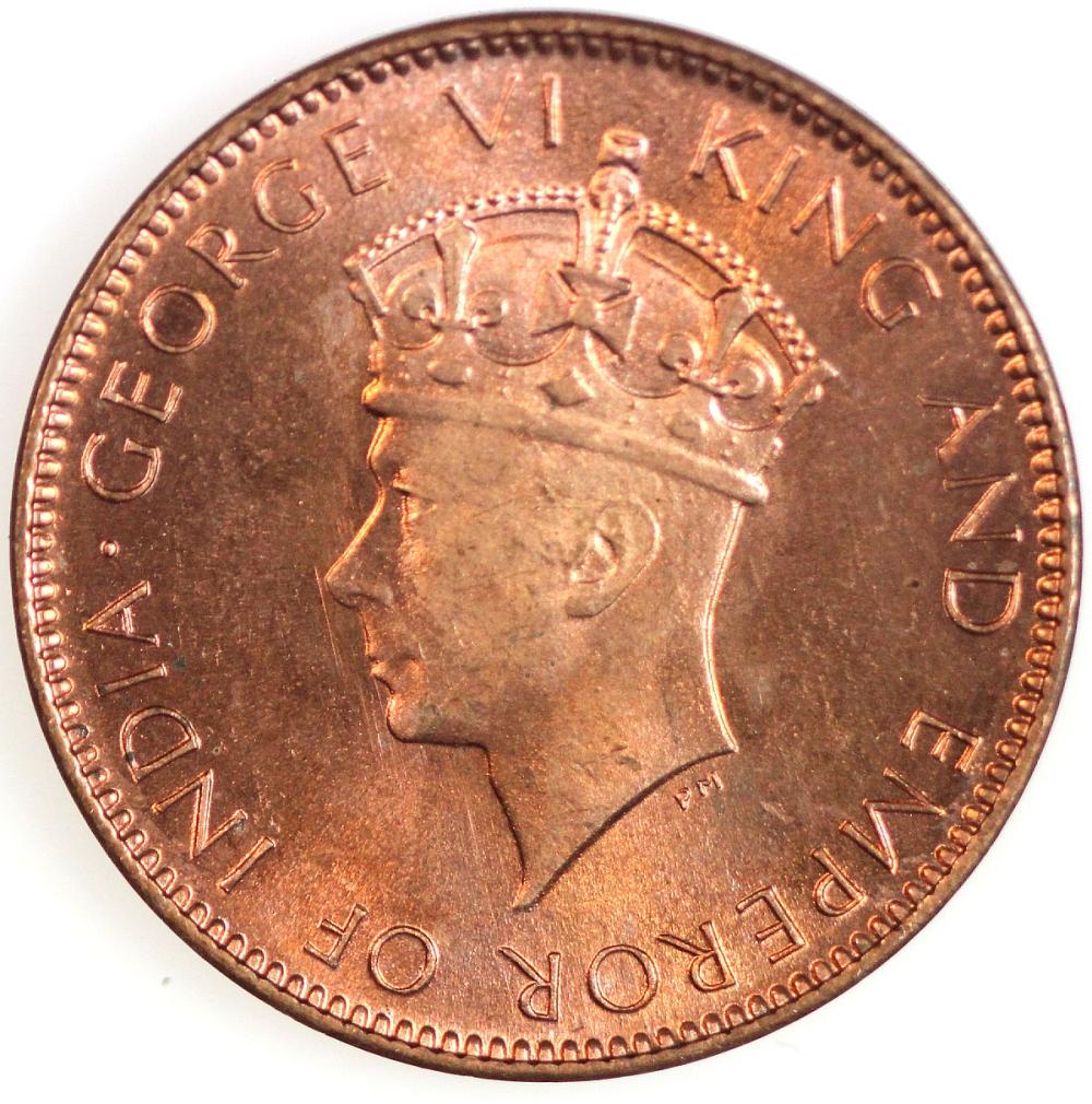 Ceylon. 1937 Cent, Gem image