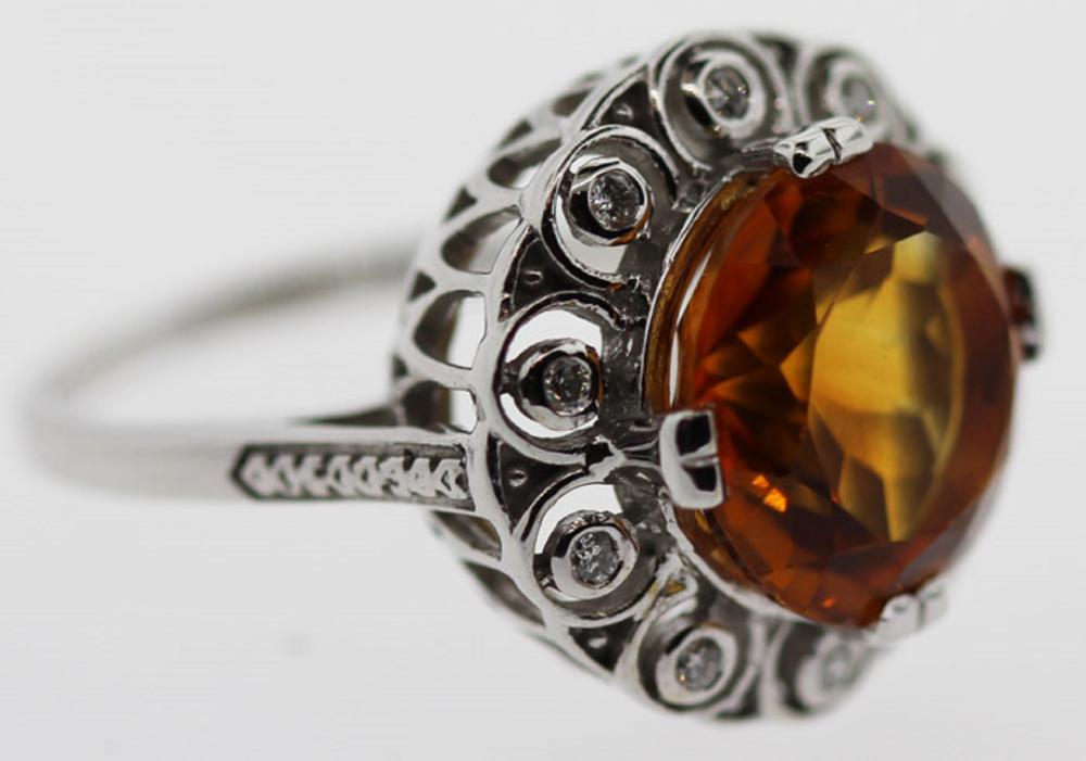 Modern Golden Citrine and D... image