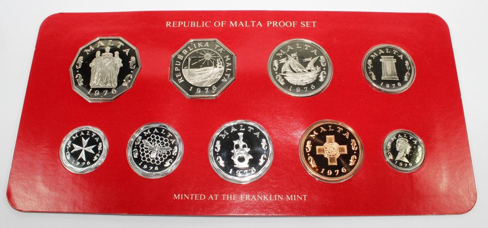 Malta 1976 Proof set, FDC (... image